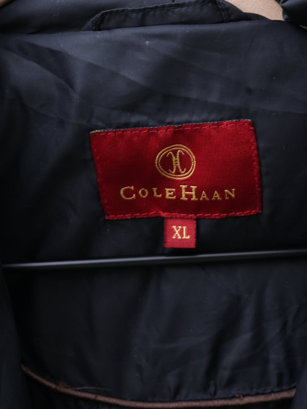 Cole Haan Men's Longline Down Puffer Jacket Coat Black XL - Picture 4 of 4